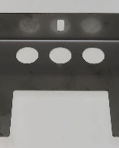 Wall mount fitting f/cover 100mm SST